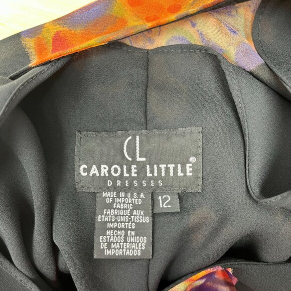 Carole Little Black Abstract Maxi Dress - Picture 5 of 9